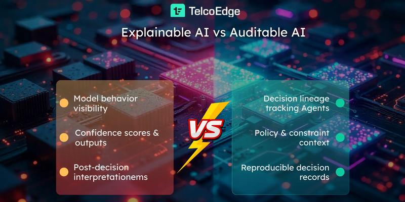 Explainable vs. Auditable AI
