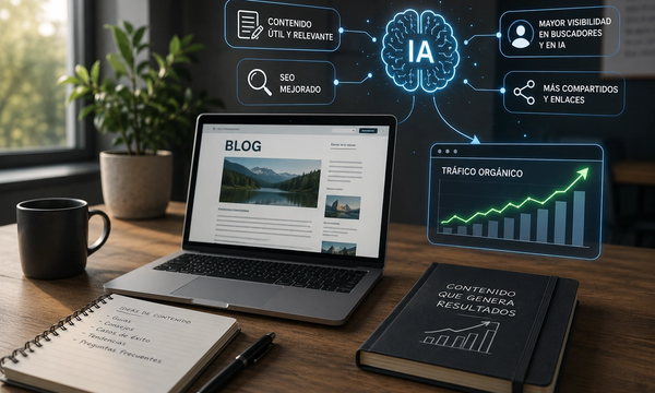 Cómo un blog puede aumentar el tráfico de tu sitio web en la era de la IA