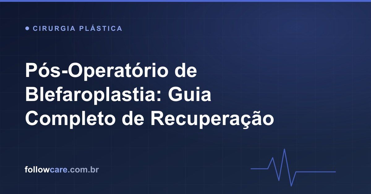 Recuperação no pós-operatório de blefaroplastia com compressas geladas