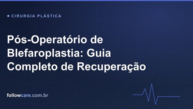 Recuperação no pós-operatório de blefaroplastia com compressas geladas