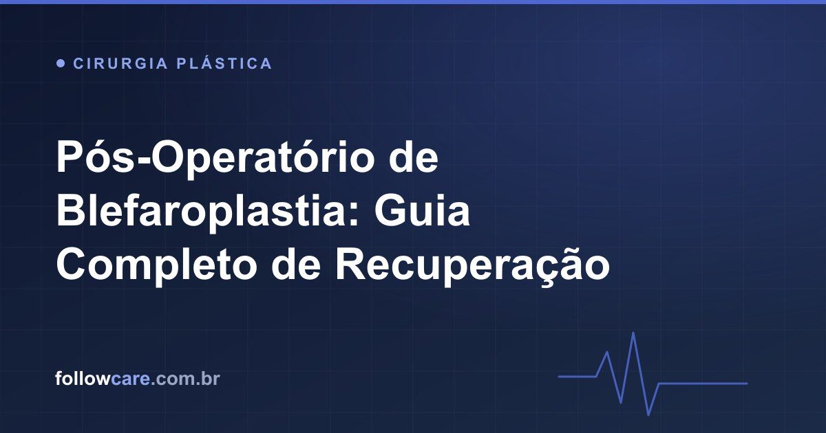 Recuperação no pós-operatório de blefaroplastia com compressas geladas
