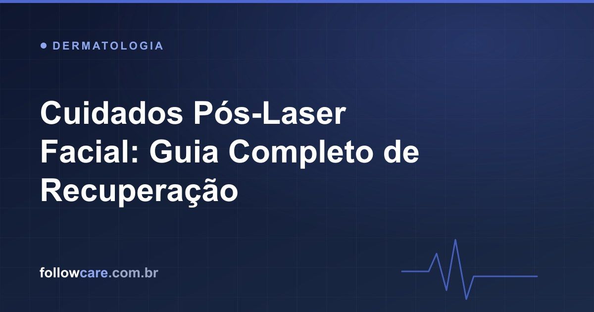 Pele facial em recuperação após sessão de laser com cuidados de fotoproteção