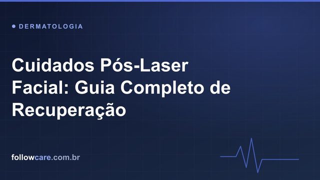 Pele facial em recuperação após sessão de laser com cuidados de fotoproteção