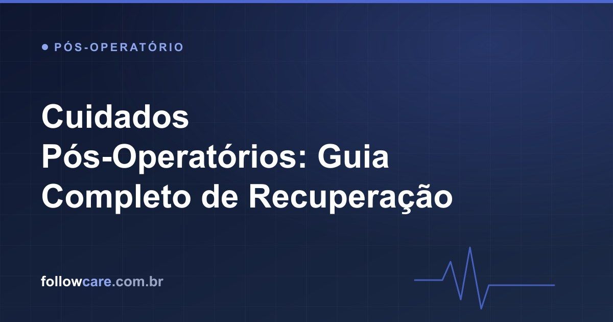 Paciente em recuperação no pós-operatório seguindo orientações de cuidado