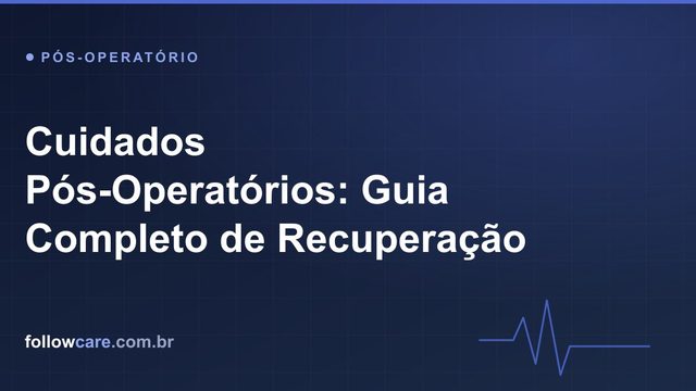 Paciente em recuperação no pós-operatório seguindo orientações de cuidado