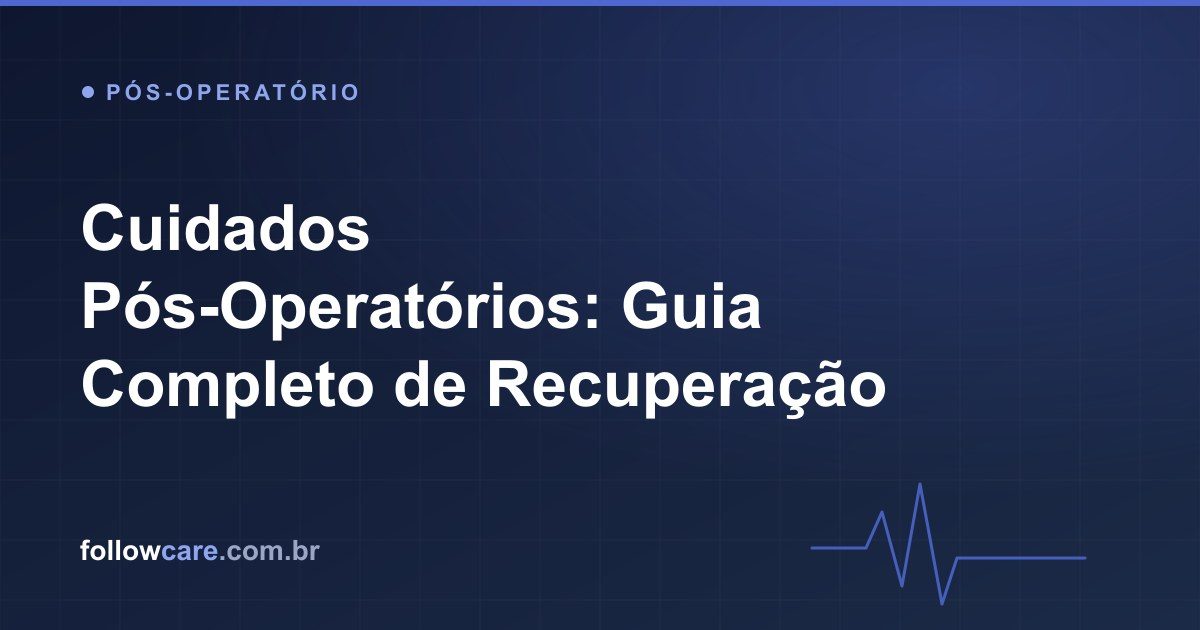 Paciente em recuperação no pós-operatório seguindo orientações de cuidado