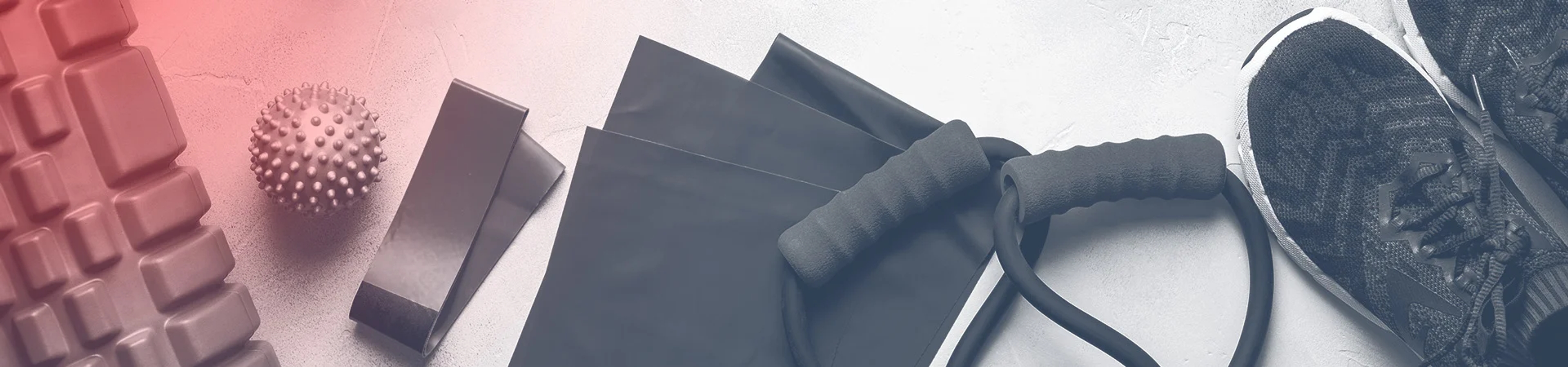 supplements spread across counter with fresh fruit