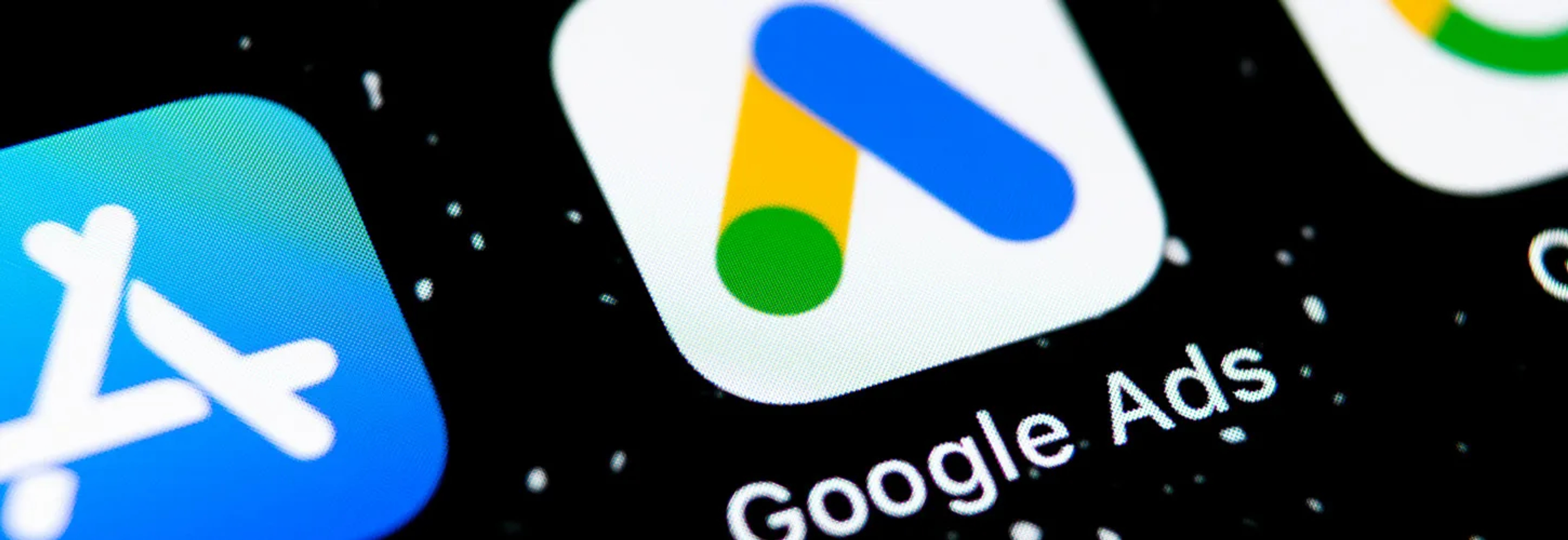 Graphic displaying an app icon of the Google Ads logo