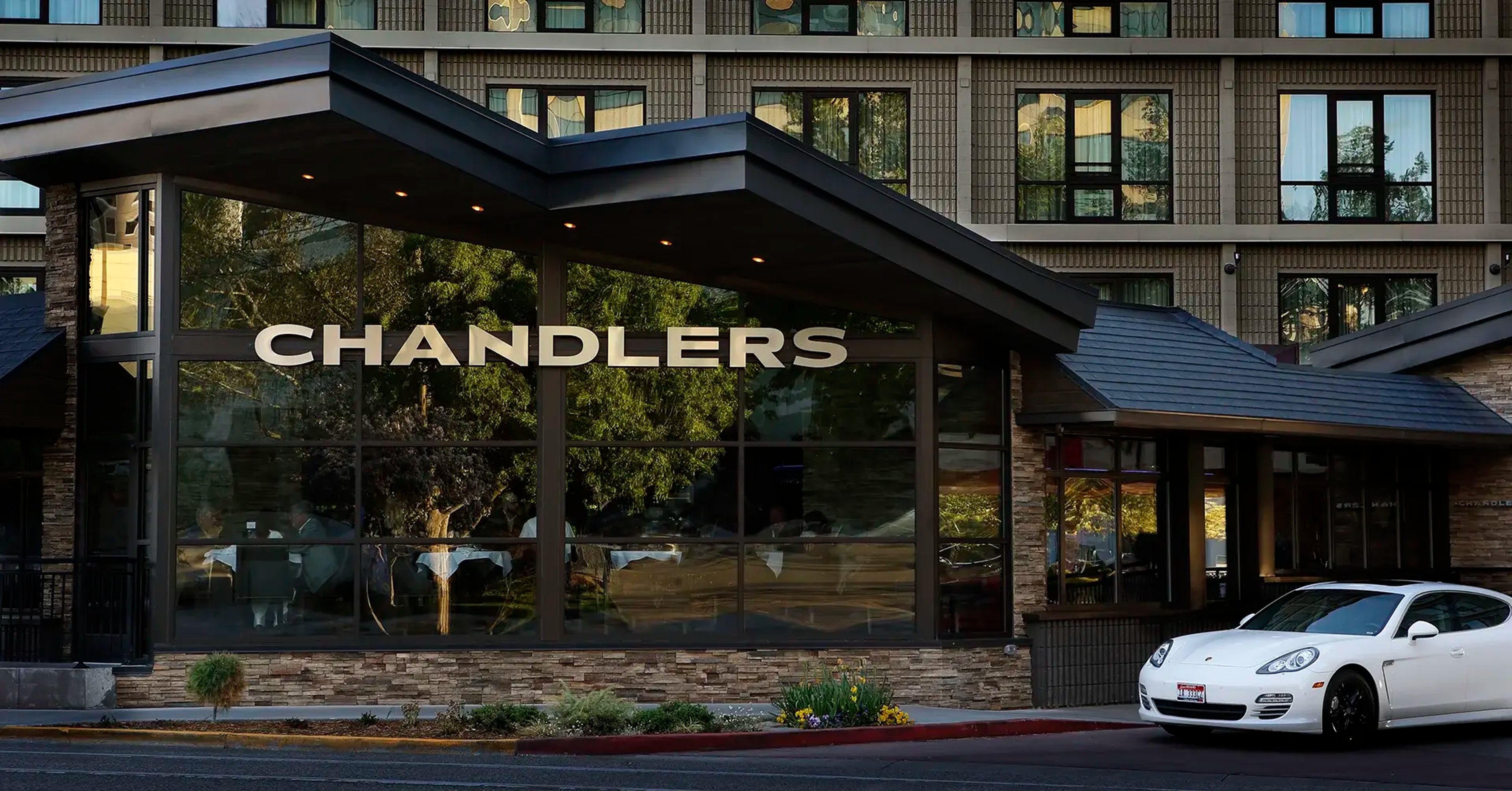 the front of Chandlers Steakhouse in Boise Idaho