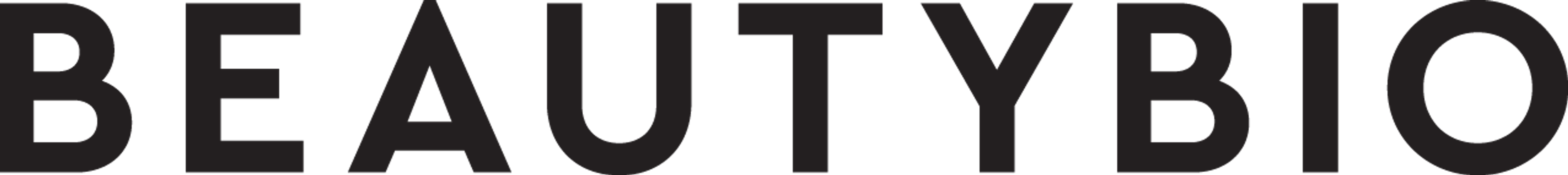 BeautyBio's logo in black