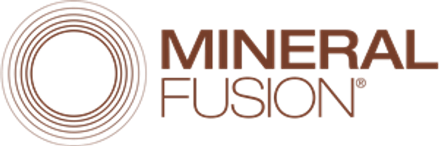Mineral Fusion logo with brown text