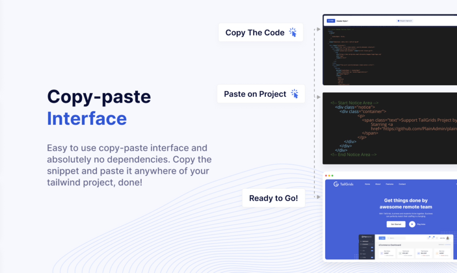 Tailgrids - Tailwind Components Copy -Paste Interface