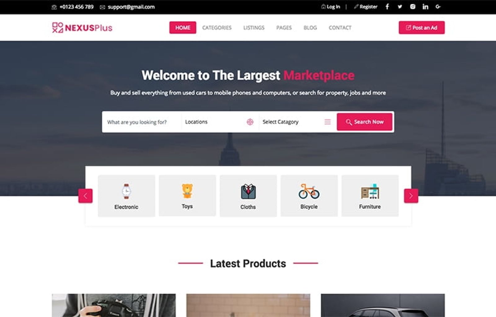 Nexusplus - Classified Ads Template