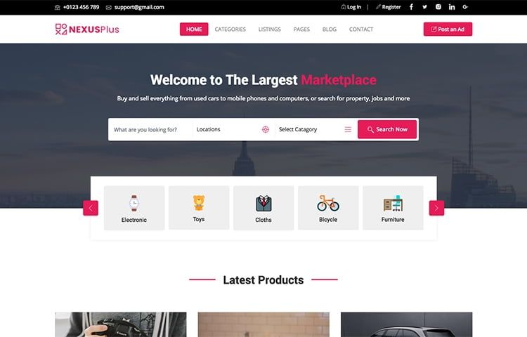 Nexusplus - Classified Ads Template