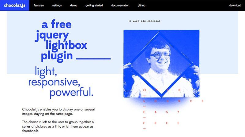 Chocolat - Free jQuery Lightbox Plugin
