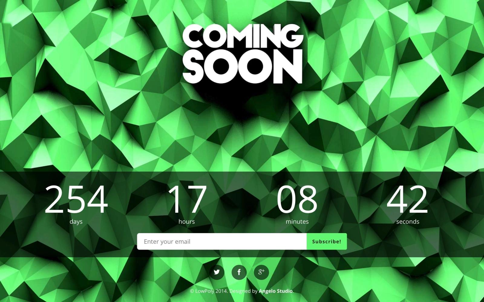 LowPoly - Bootstrap Event Templates