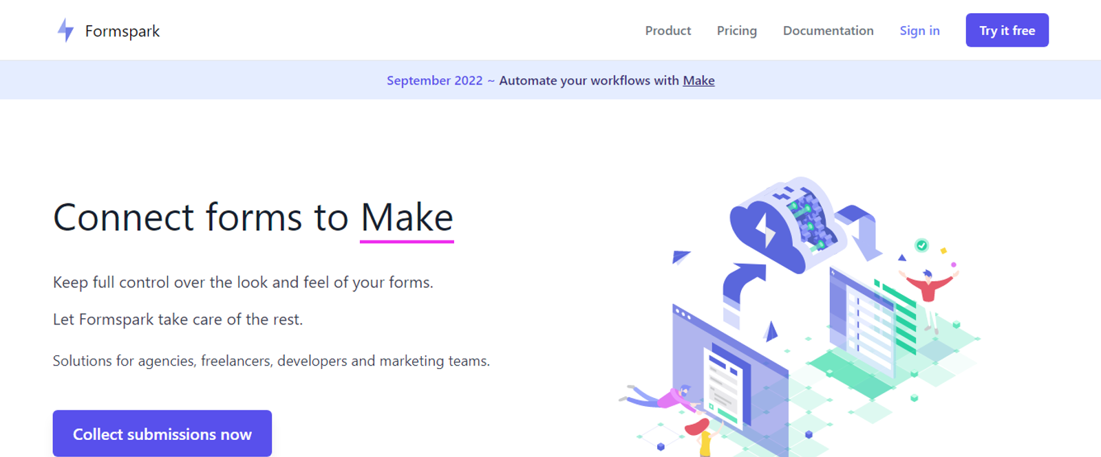 Formspark - form solution for static sites