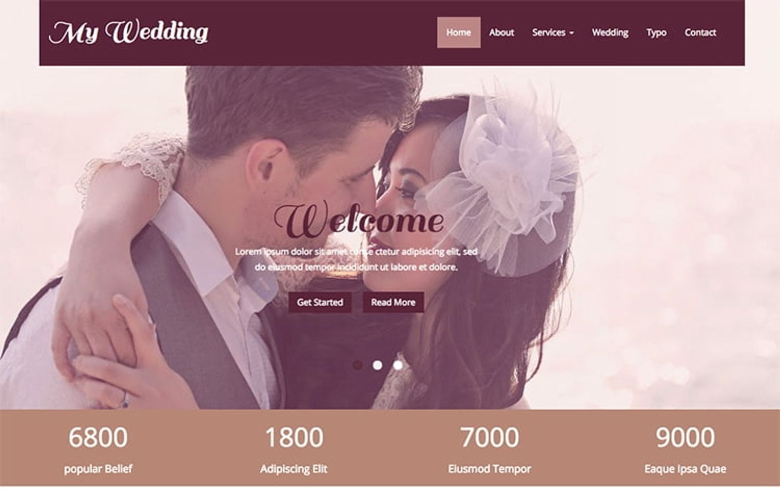My Wedding - Wedding Event Bootstrap Template