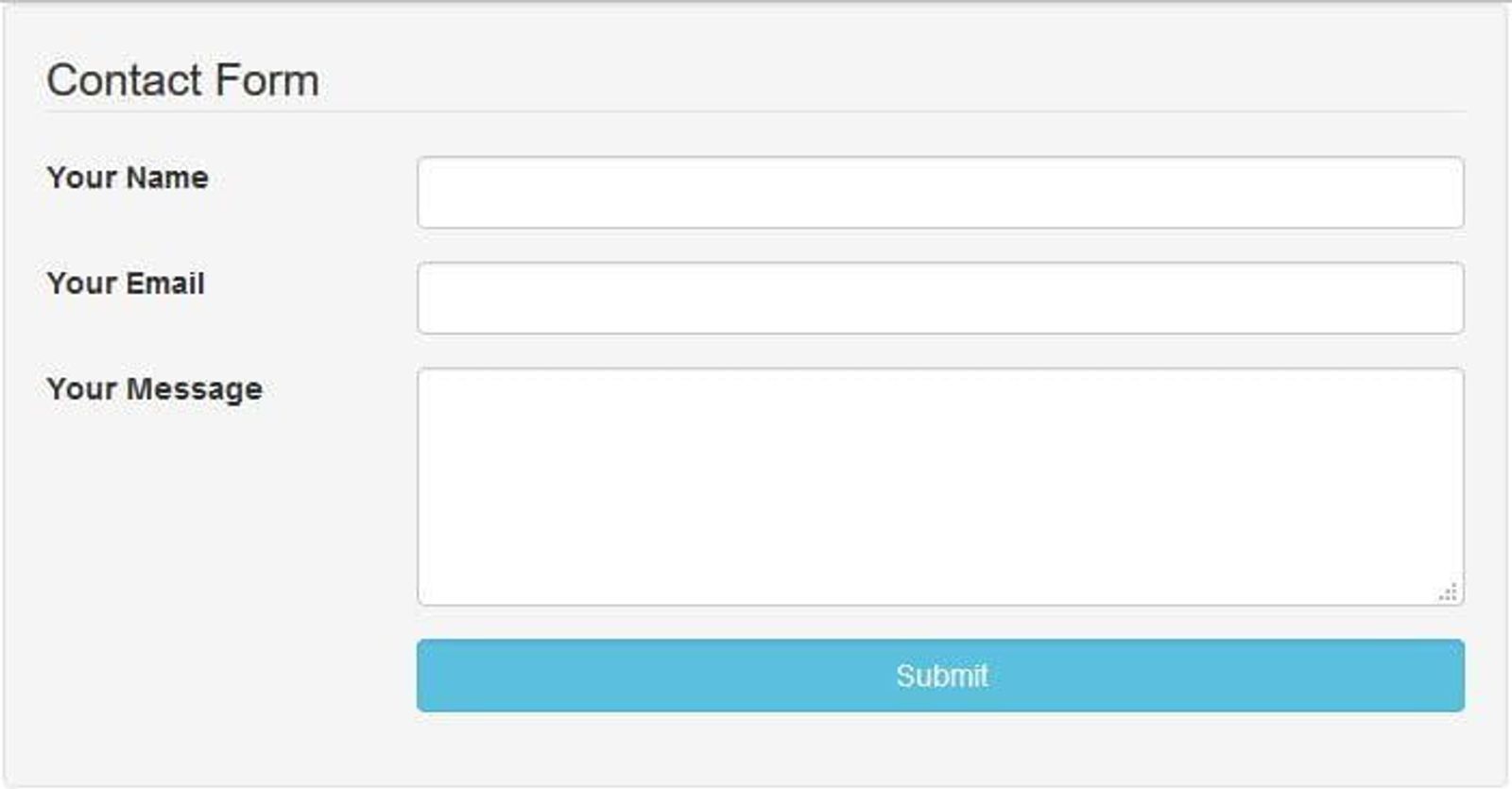 Contact Form - AJAX, and PHP