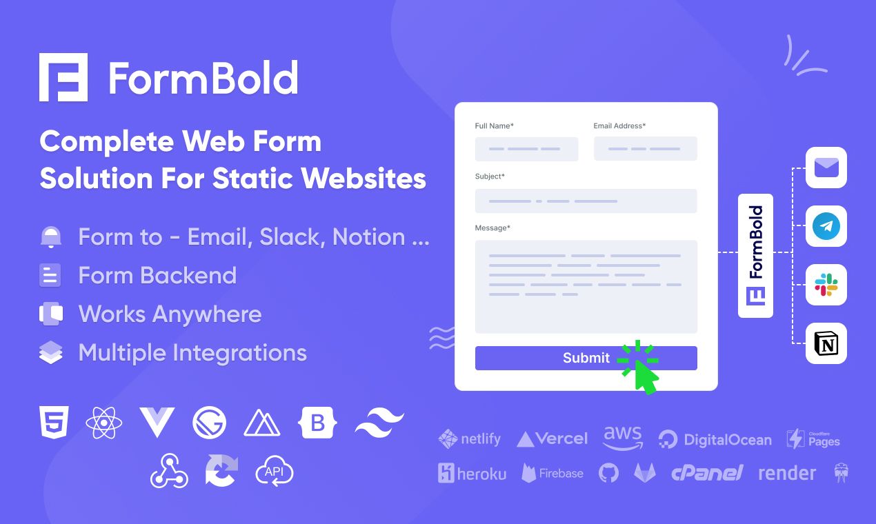 Formbold - Complete Web Form Solution For Static Websites