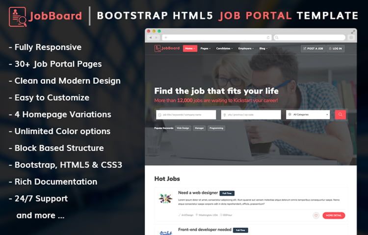 Jobboard - Classified Website Templates