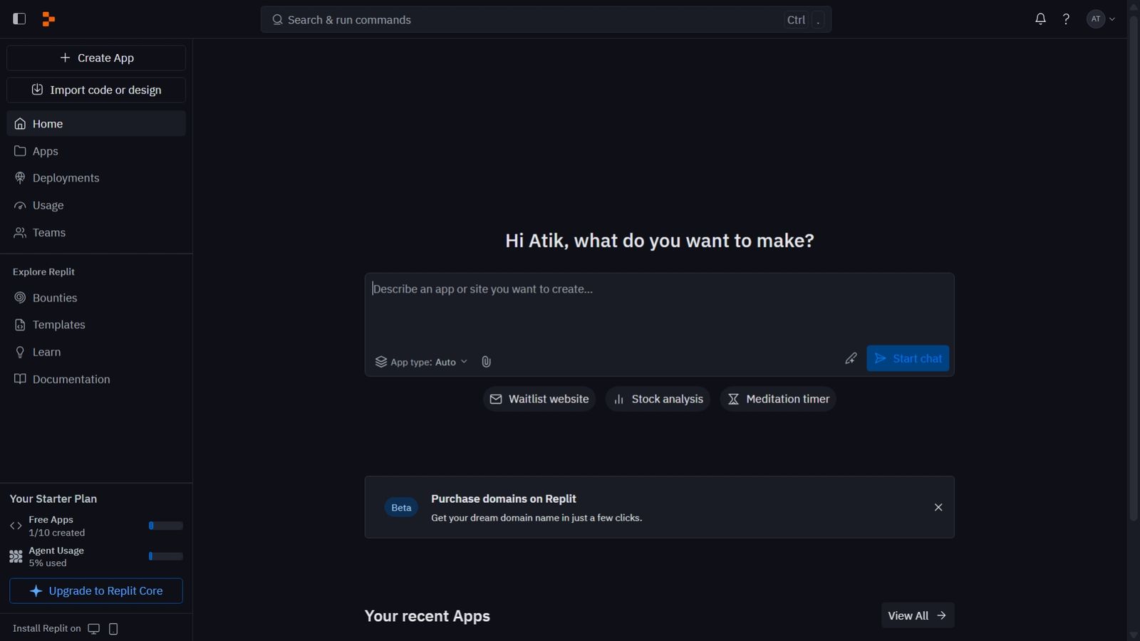 Replit - AI Powred website builder