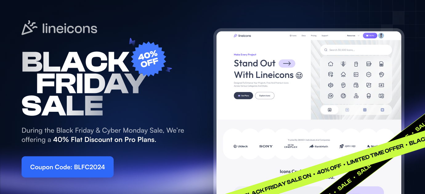 Lineicons - Black Friday Deals