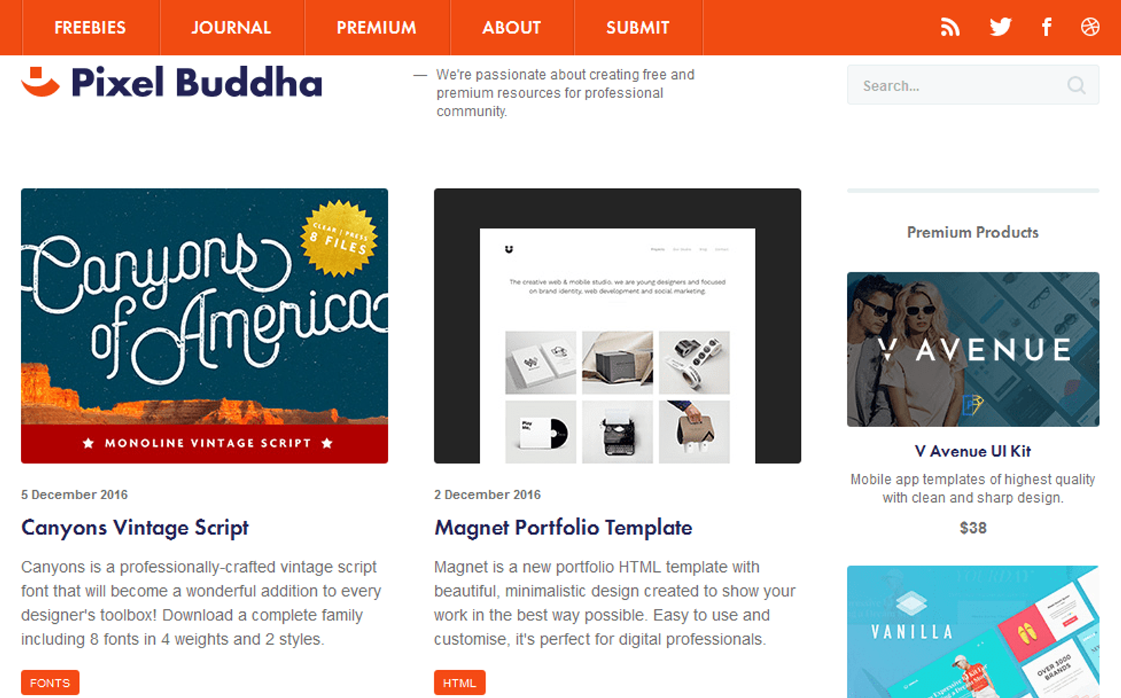 Pixel Buddha - Free Graphic Design Resources