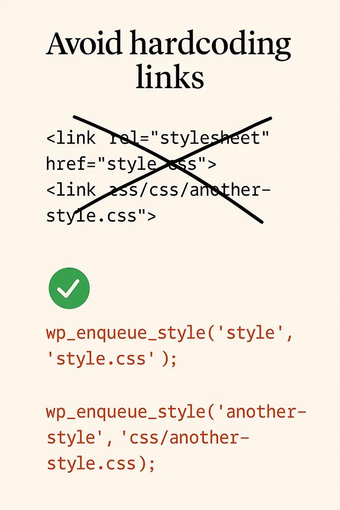 Avoid hardcoding links