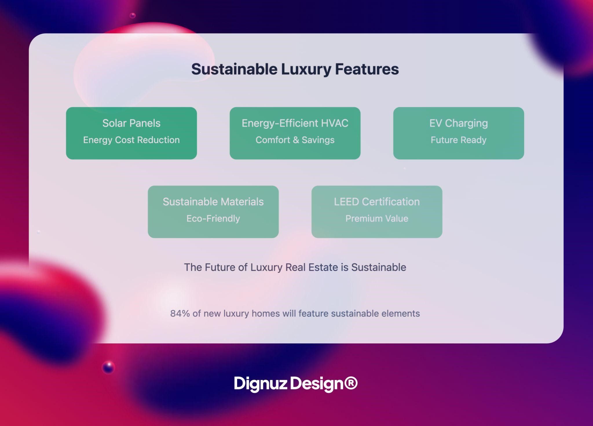 sustainable luxury features