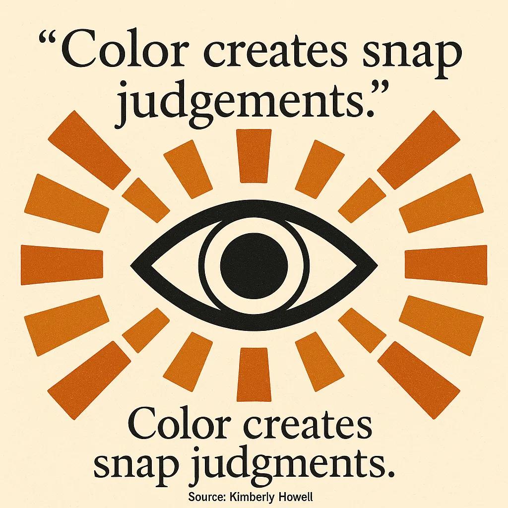 Color creates snap judgements
