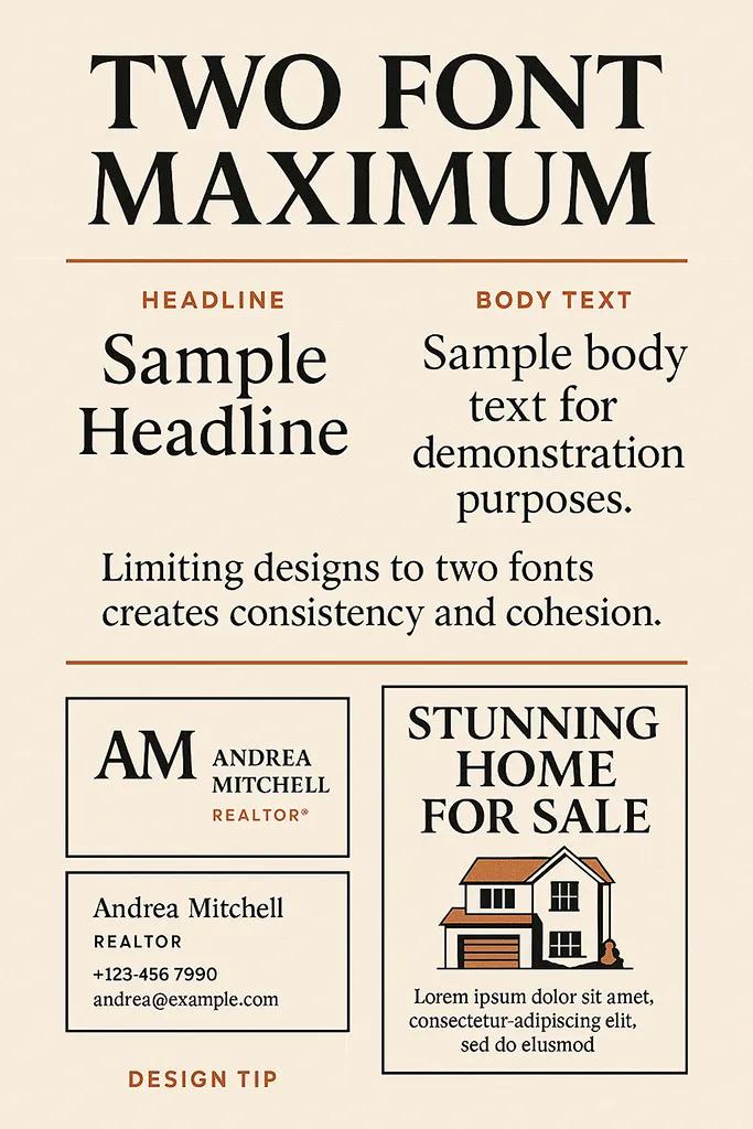 two fonts maximum