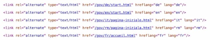 hreflang code