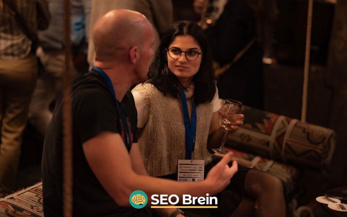 Mark and Bengu at SEO Brein meetup