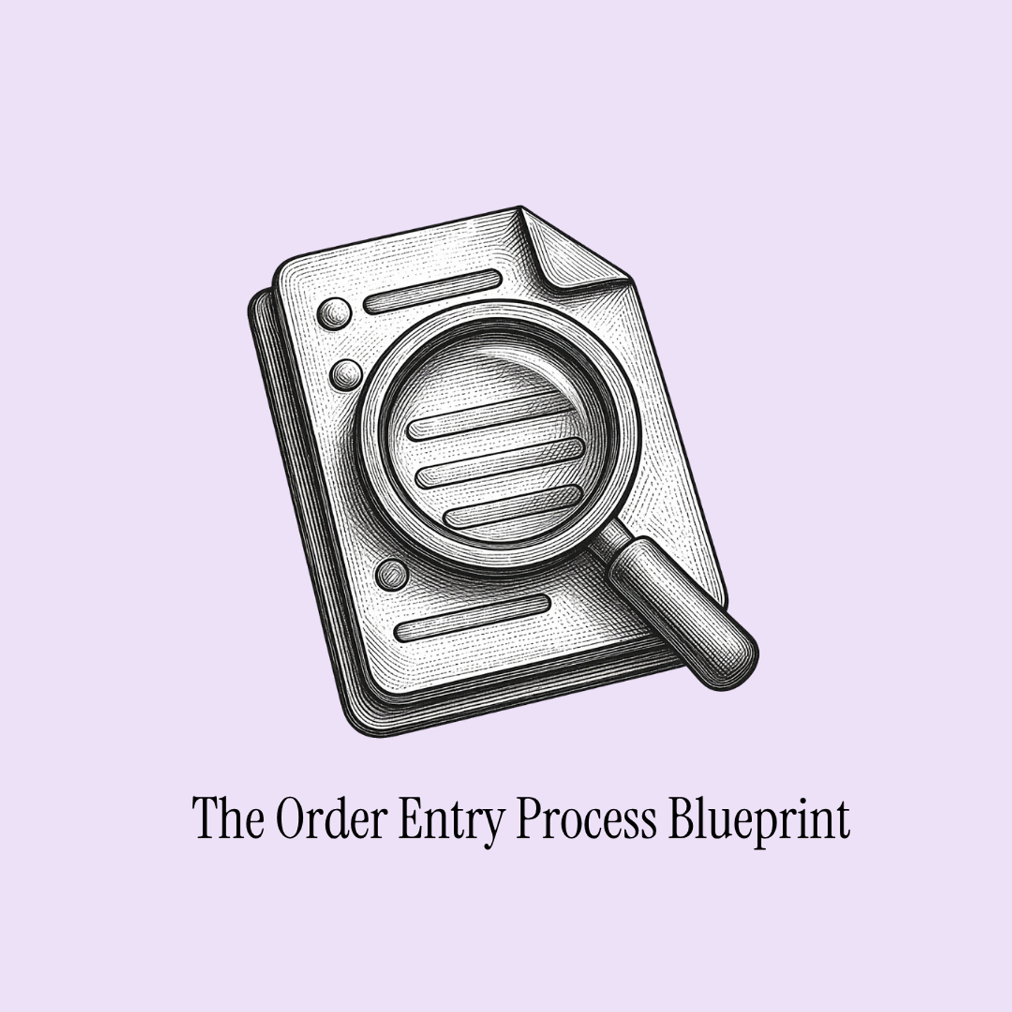 The Order Entry Process Blueprint