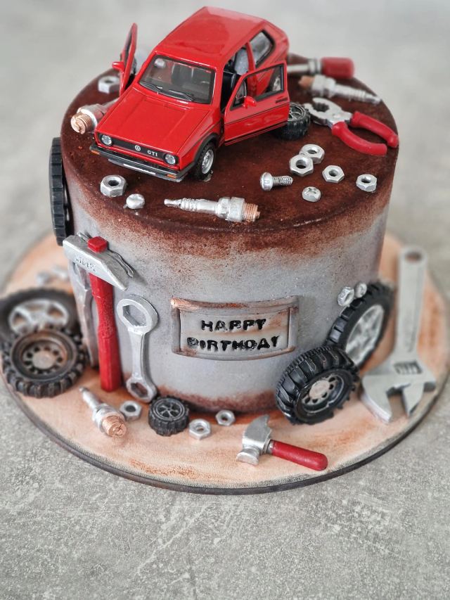 Bespoke sponge cake by JA Sweet Art in Peterborough