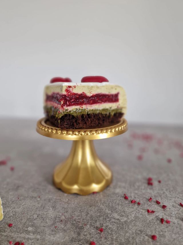 French-style mousse cake by JA Sweet Art in Peterborough