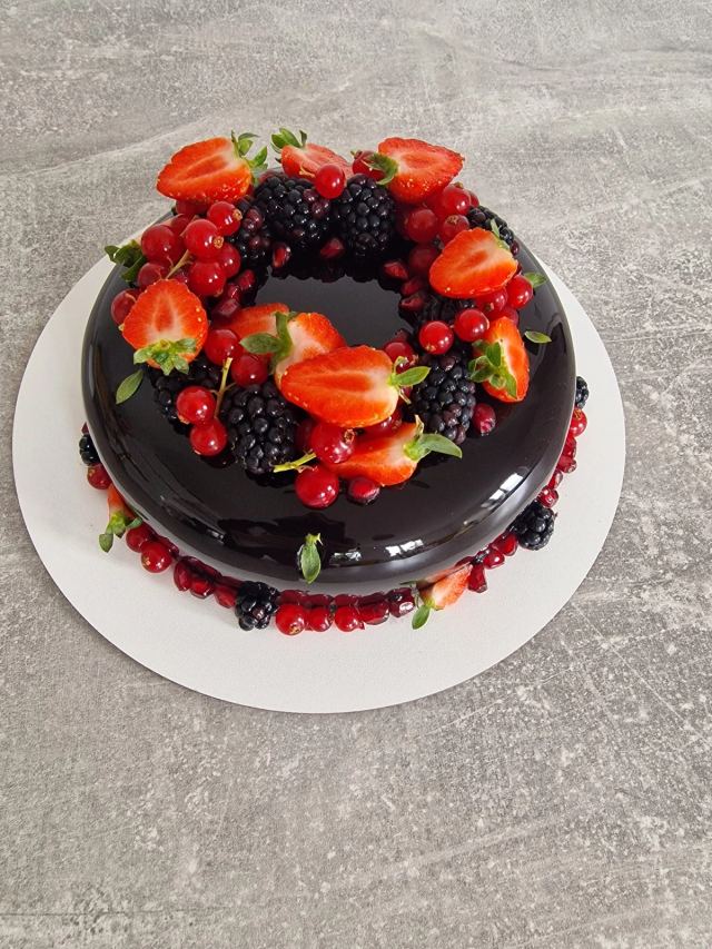 French-style mousse cake by JA Sweet Art in Peterborough