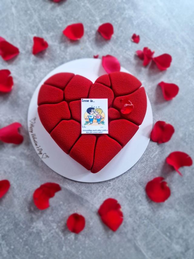 French-style mousse cake by JA Sweet Art in Peterborough