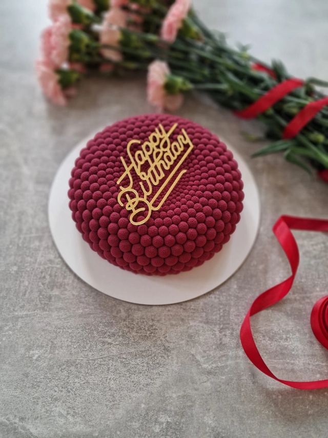 French-style mousse cake by JA Sweet Art in Peterborough