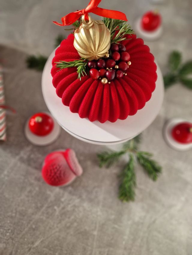 French-style mousse cake by JA Sweet Art in Peterborough