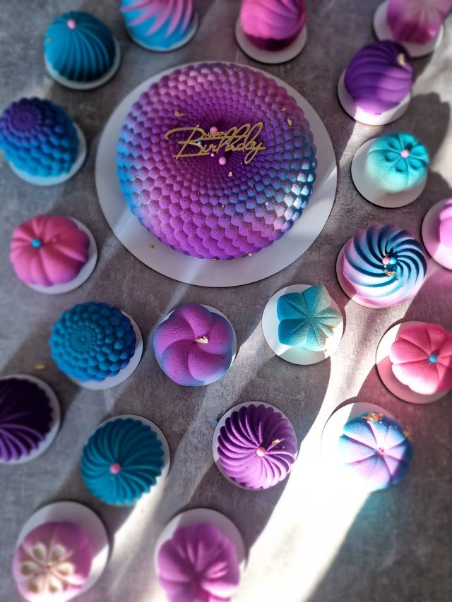 French-style mousse cake by JA Sweet Art in Peterborough