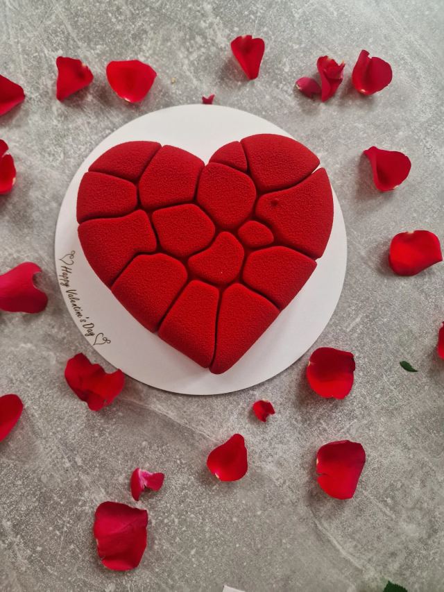 French-style mousse cake by JA Sweet Art in Peterborough