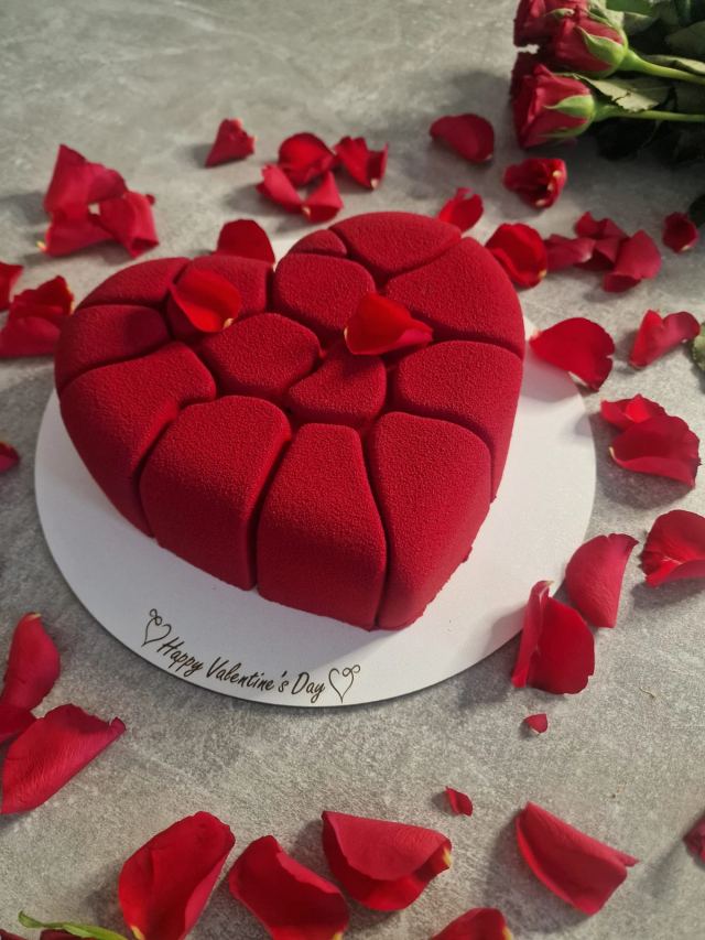 French-style mousse cake by JA Sweet Art in Peterborough