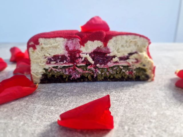 French-style mousse cake by JA Sweet Art in Peterborough