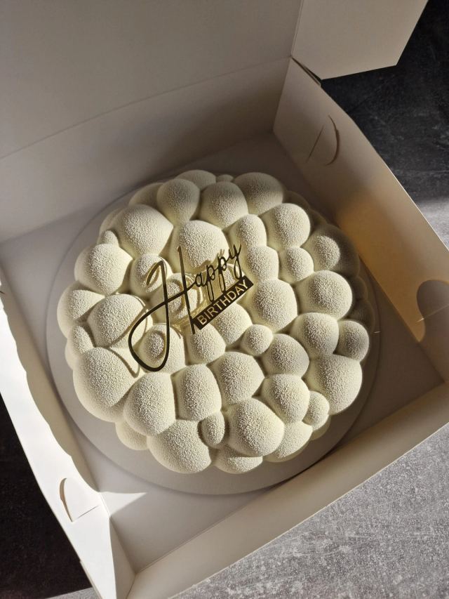 French-style mousse cake by JA Sweet Art in Peterborough