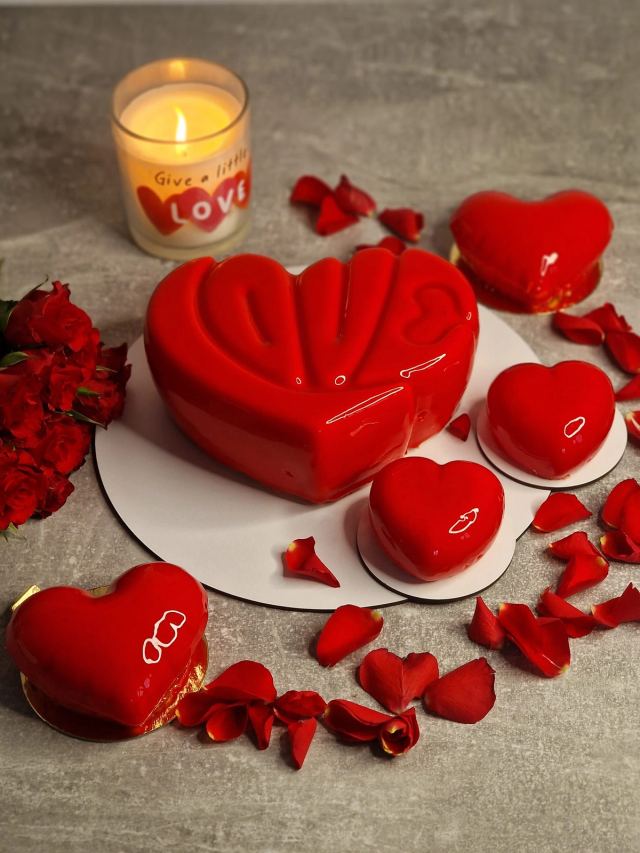 French-style mousse cake by JA Sweet Art in Peterborough
