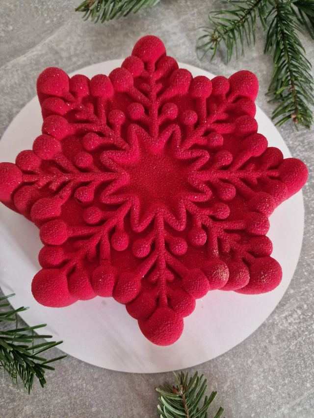 French-style mousse cake by JA Sweet Art in Peterborough