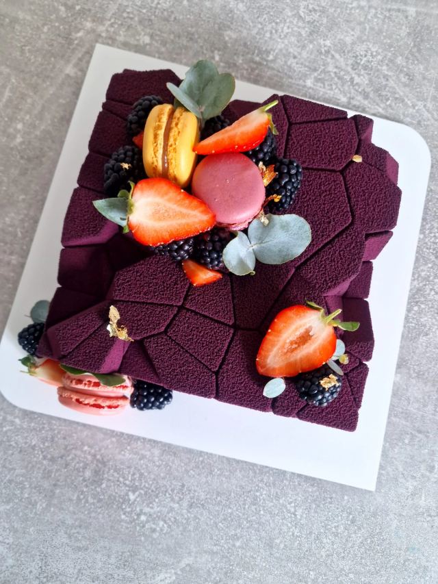 French-style mousse cake by JA Sweet Art in Peterborough