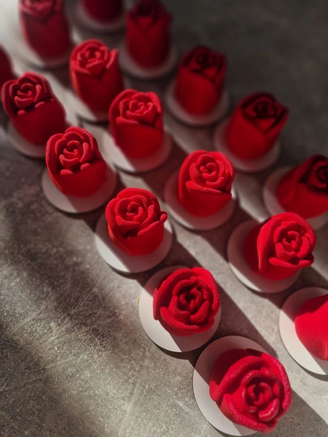 French-style mousse cake by JA Sweet Art in Peterborough